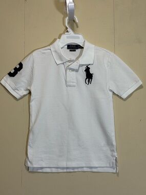 Polo by Ralph Lauren White Boys' Classic Polo Shirt Sz S (8)